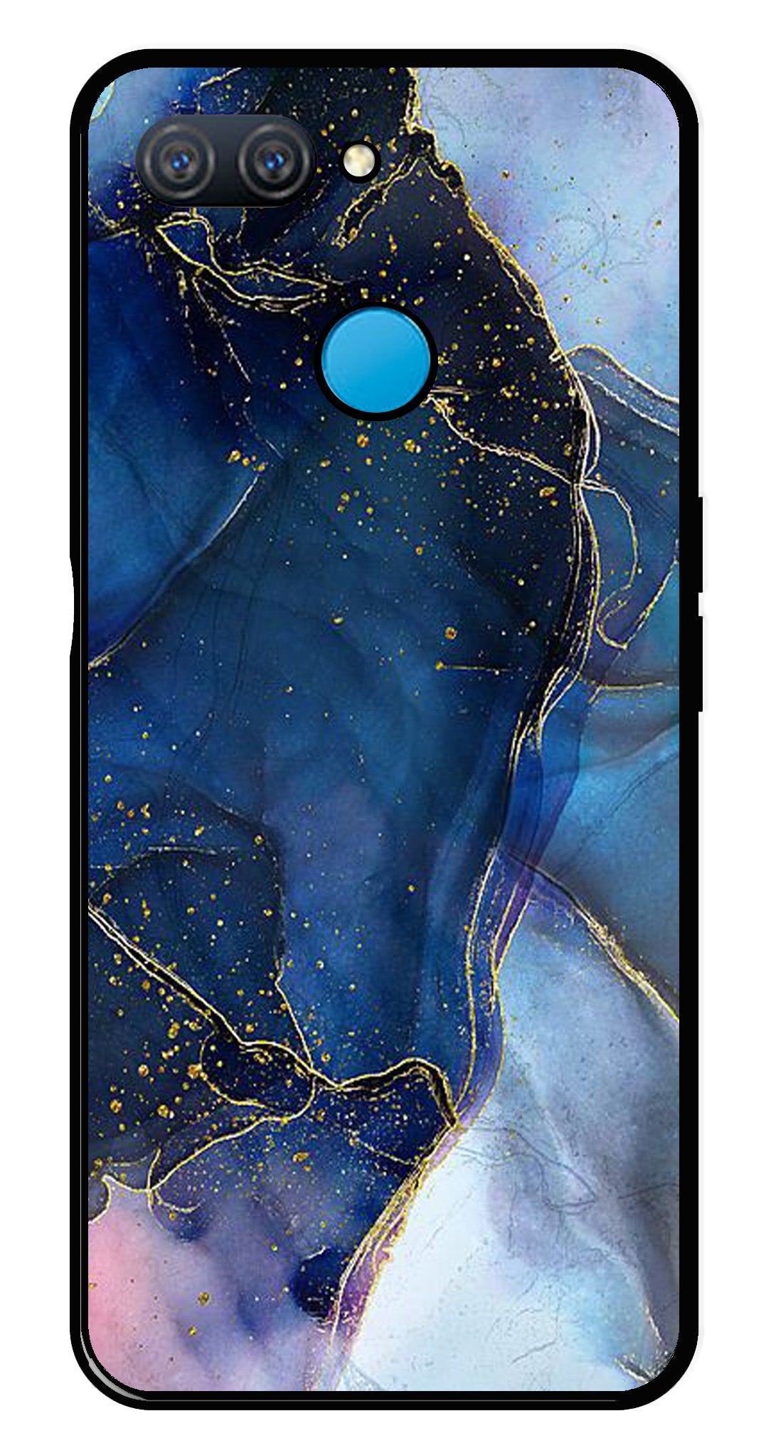 Blue Marble Metal Mobile Case for Oppo A11K   (Design No -34)