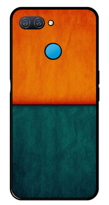 Orange Green Pattern Metal Mobile Case for Oppo A11K