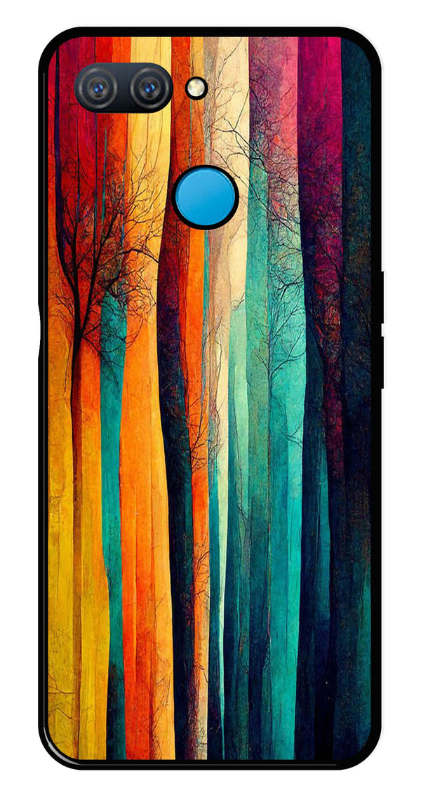 Modern Art Colorful Metal Mobile Case for Oppo A11K   (Design No -47)