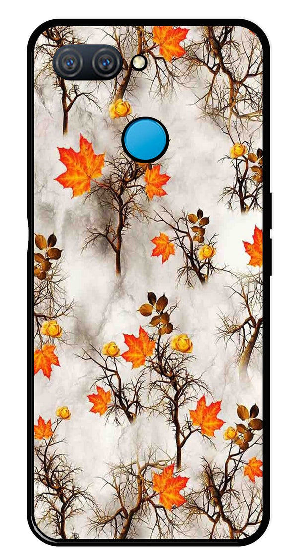Autumn leaves Metal Mobile Case for Oppo A12   (Design No -55)