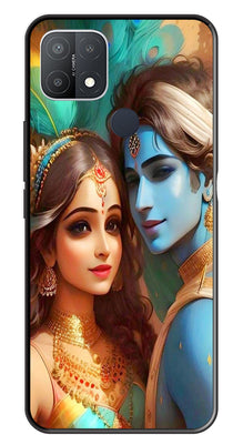 Lord Radha Krishna Metal Mobile Case for Oppo A15