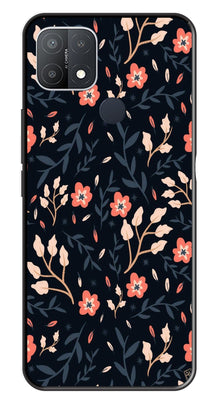 Floral Pattern Metal Mobile Case for Oppo A15