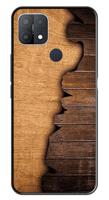 Wooden Design Metal Mobile Case for Oppo A15
