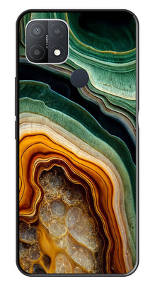 Marble Design Metal Mobile Case for Oppo A15