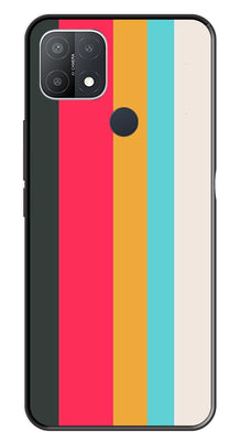 Muted Rainbow Metal Mobile Case for Oppo A15