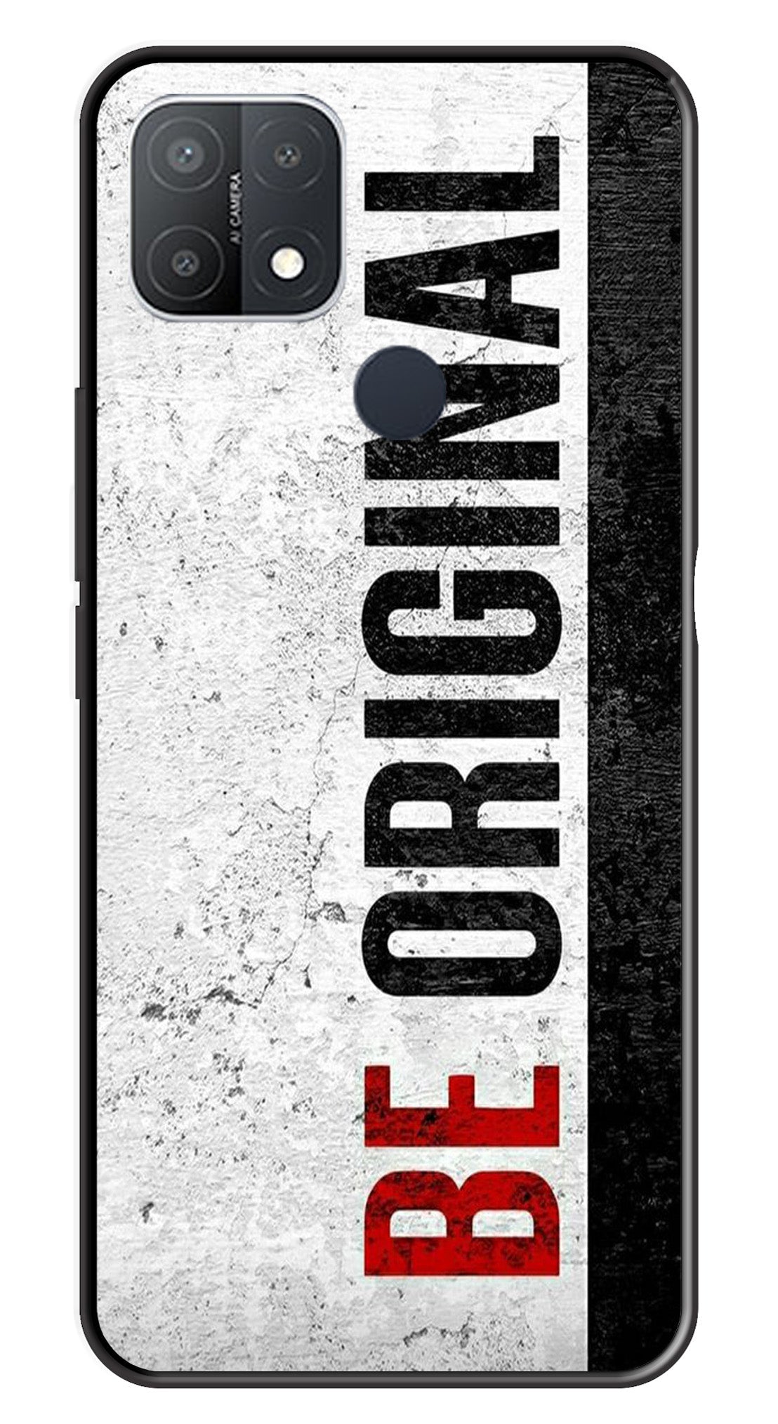 Be Original Metal Mobile Case for Oppo A15   (Design No -38)