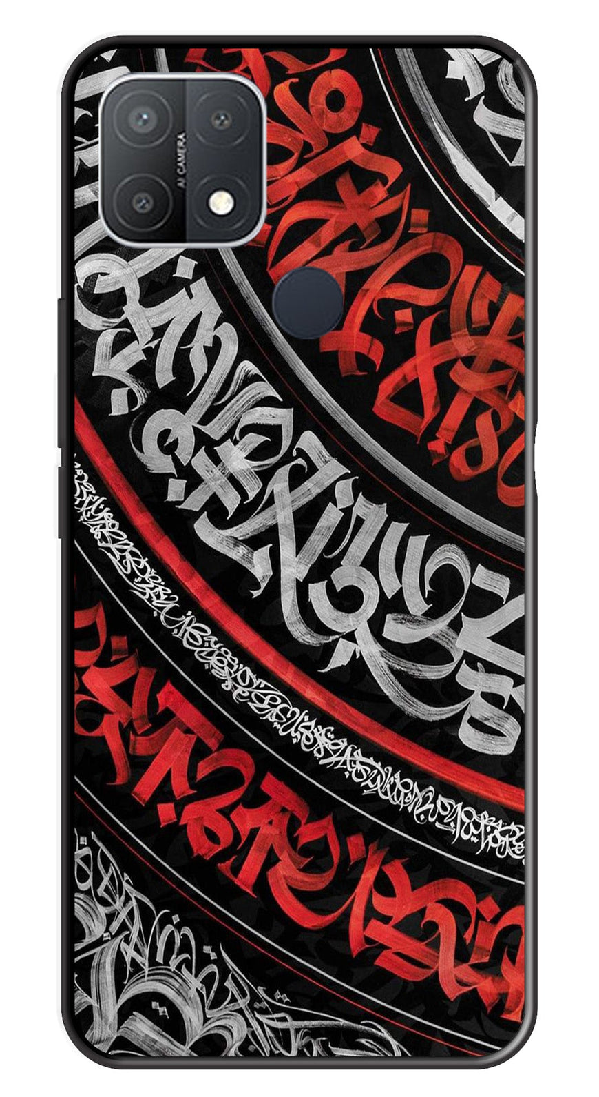 Qalander Art Metal Mobile Case for Oppo A15   (Design No -49)