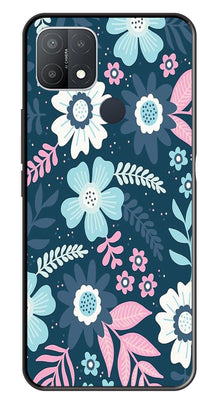 Flower Leaves Design Metal Mobile Case for Oppo A15