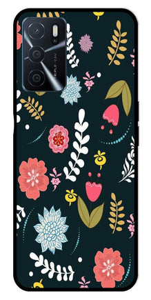 Floral Pattern2 Metal Mobile Case for Oppo A16