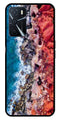 Sea Shore Metal Mobile Case for Oppo A16   (Design No -18)