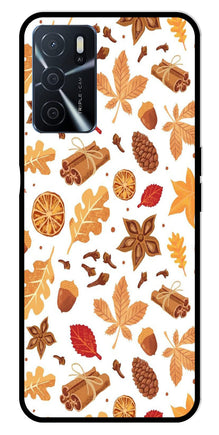 Autumn Leaf Metal Mobile Case for Oppo A16
