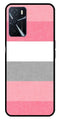 Pink Pattern Metal Mobile Case for Oppo A16   (Design No -23)