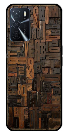 Alphabets Metal Mobile Case for Oppo A16