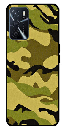 Army Pattern Metal Mobile Case for Oppo A16