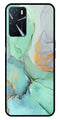 Marble Design Metal Mobile Case for Oppo A16   (Design No -46)