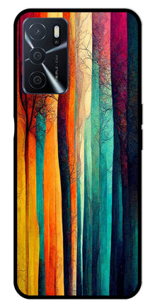 Modern Art Colorful Metal Mobile Case for Oppo A16
