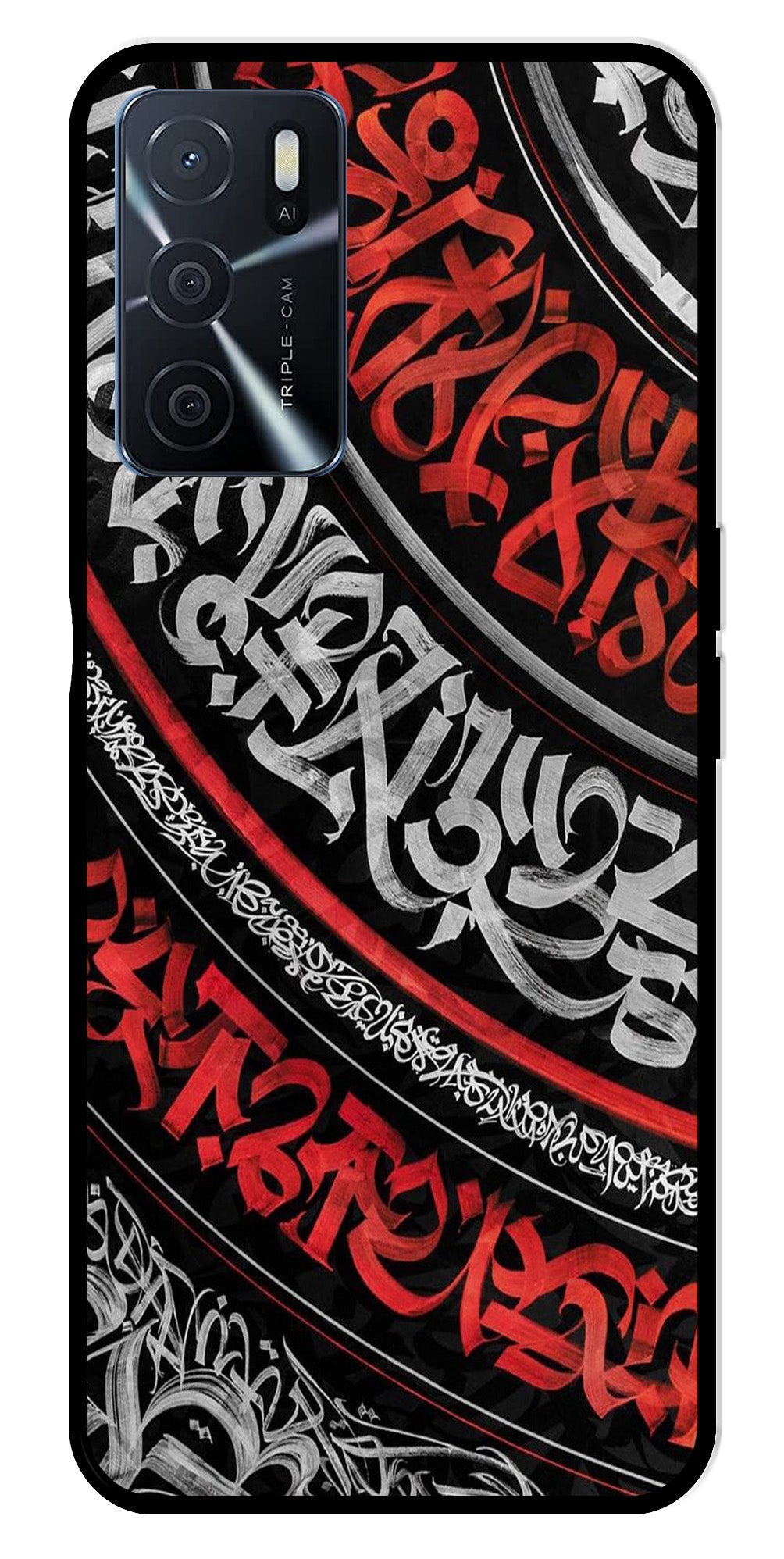 Qalander Art Metal Mobile Case for Oppo A16   (Design No -49)