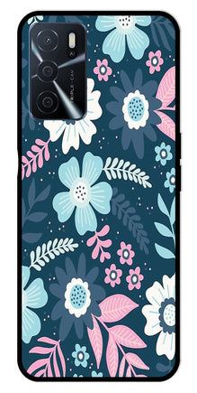 Flower Leaves Design Metal Mobile Case for Oppo A16