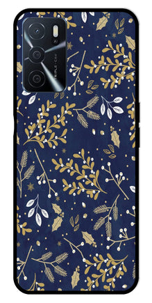 Floral Pattern  Metal Mobile Case for Oppo A16