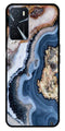 Marble Design Metal Mobile Case for Oppo A16   (Design No -53)