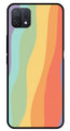 Muted Rainbow Metal Mobile Case for Oppo A16K   (Design No -02)
