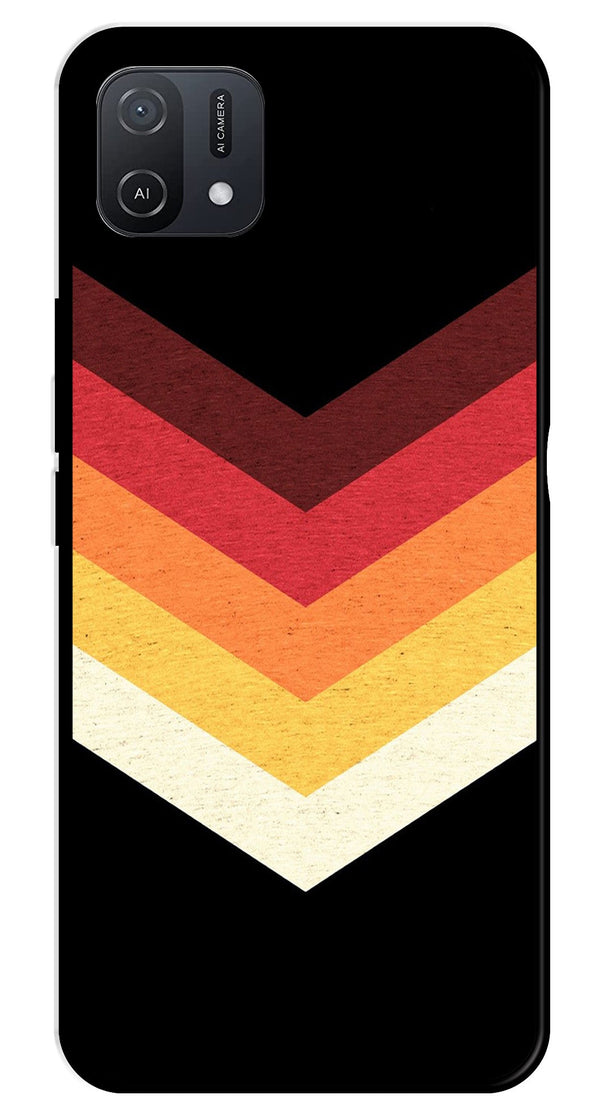 MultiColor Arrow Metal Mobile Case for Oppo A16K   (Design No -04)