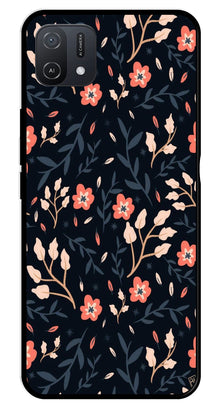Floral Pattern Metal Mobile Case for Oppo A16K
