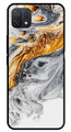 Marble Pattern Metal Mobile Case for Oppo A16K   (Design No -36)