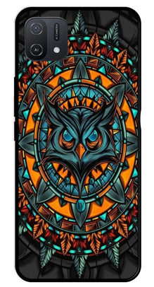 Owl Pattern Metal Mobile Case for Oppo A16K