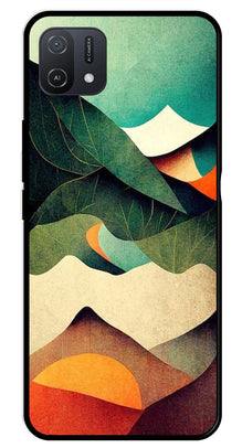 MultiColor Pattern Metal Mobile Case for Oppo A16K