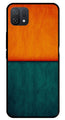 Orange Green Pattern Metal Mobile Case for Oppo A16K   (Design No -45)