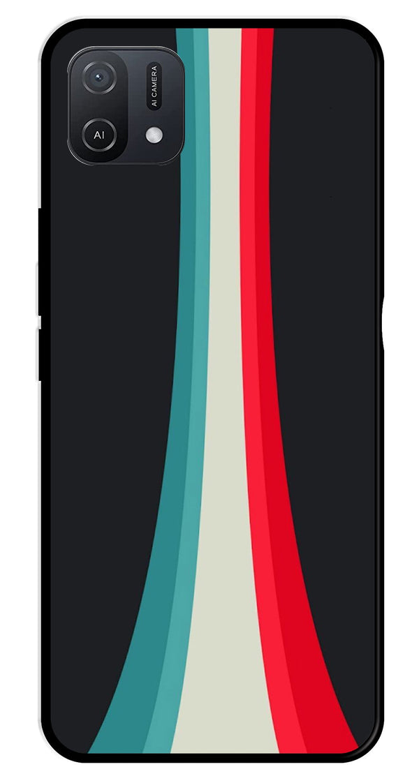 Modern Art Colorful Metal Mobile Case for Oppo A16K   (Design No -48)