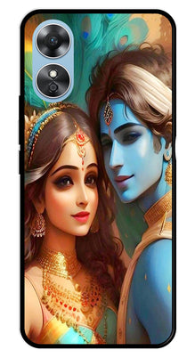 Lord Radha Krishna Metal Mobile Case for Oppo A17