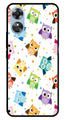 Owls Pattern Metal Mobile Case for Oppo A17   (Design No -20)