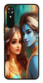 Lord Radha Krishna Metal Mobile Case for Oppo A17K   (Design No -01)