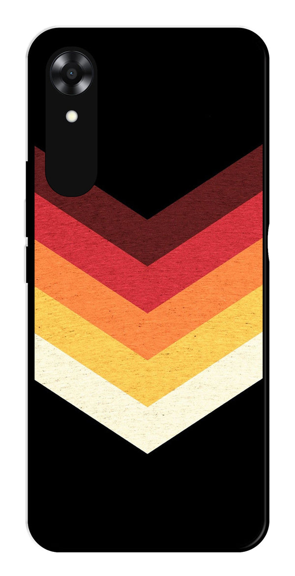 MultiColor Arrow Metal Mobile Case for Oppo A17K   (Design No -04)