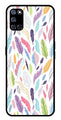 Colorful Feathers Metal Mobile Case for Oppo A52   (Design No -06)