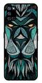 Lion Pattern Metal Mobile Case for Oppo A52   (Design No -40)