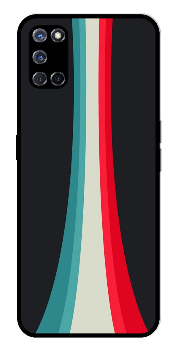 Modern Art Colorful Metal Mobile Case for Oppo A52   (Design No -48)