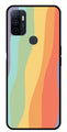 Muted Rainbow Metal Mobile Case for Oppo A53   (Design No -02)