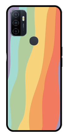 Muted Rainbow Metal Mobile Case for Oppo A53