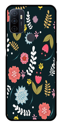 Floral Pattern2 Metal Mobile Case for Oppo A53