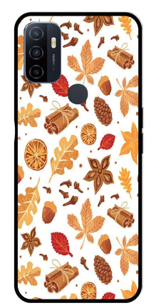 Autumn Leaf Metal Mobile Case for Oppo A53