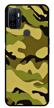 Army Pattern Metal Mobile Case for Oppo A53