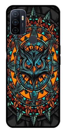Owl Pattern Metal Mobile Case for Oppo A53