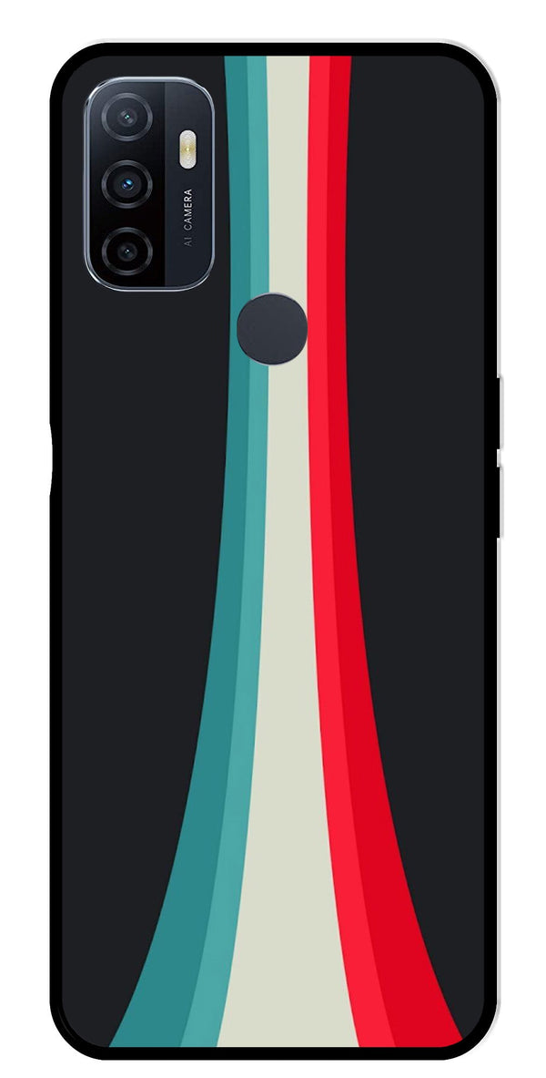 Modern Art Colorful Metal Mobile Case for Oppo A53   (Design No -48)