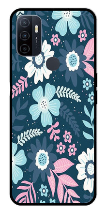 Flower Leaves Design Metal Mobile Case for Oppo A53