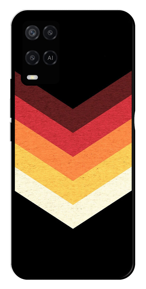 MultiColor Arrow Metal Mobile Case for Oppo A54 4G   (Design No -04)