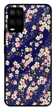Flower Design Metal Mobile Case for Oppo A54 4G