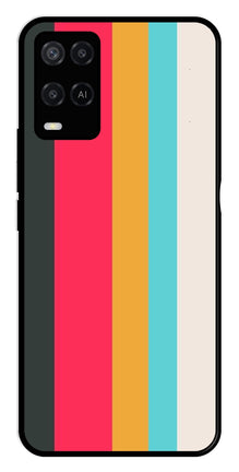 Muted Rainbow Metal Mobile Case for Oppo A54 4G